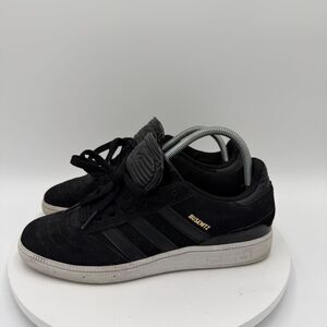 Adidas Busenitz Shoes Mens 8.5 Black Gold Sneakers Skateboarding Y2K